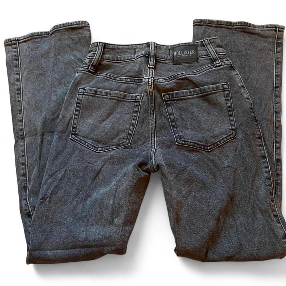 Hollister black high rise dad jeans